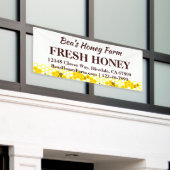 Custom Bees Honey Farm 6' Display Banner (Äußeres Gebäude)