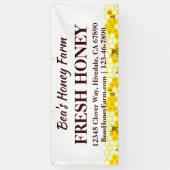 Custom Bees Honey Farm 6' Display Banner (Vertikal)