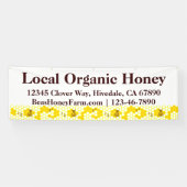 Custom Bees Honey Farm 8' Display Banner (Horizontal)