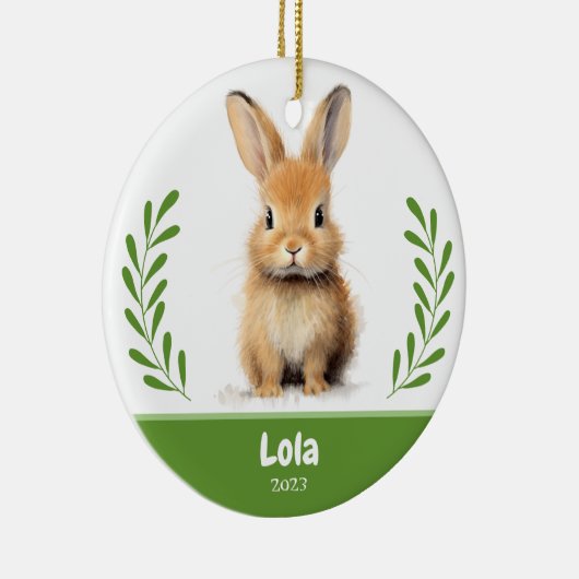 Custom Begleiter Foto mit Zweig Weihnachtsfeier Ke Keramik Ornament (Rechts)