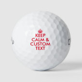 Custom Behalten Ruhe Callaway Golfball Geschenk Se (Vorderseite)