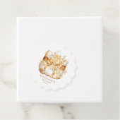 Custom Beige Gold Diaper Illustration Baby Dusche Geschenkanhänger (Beispiel)