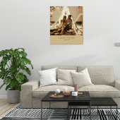 Custom Beige Hochzeitstermin Stretched Leinwand