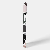 Custom Beige Tan Grau Aquamarin Black Green Retro  Case-Mate iPhone Hülle (Rückseite / Rechts)