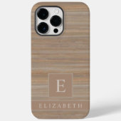 Custom Beige Tan Gray Brown Marmorstreifen Case-Mate iPhone Hülle (Rückseite)