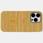 Custom Beige Yellow Brown Marmorstreifen Case-Mate iPhone Hülle (Rückseite (Horizontal))