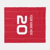 Custom Benfica Fleecedecke (Vorderseite (Horizontal))