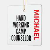 CUSTOM-Berater für harte Arbeit Keramikornament (Links)