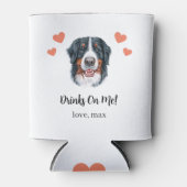Custom Bernese Mountain Dog Pet Wedding Can Cooler Dosenkühler (Vorderseite)