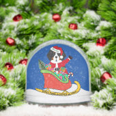 Custom Bernese Mountain Dog Santa Sleigh Schneekugeln (Weihnachten)