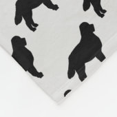 Custom Bernese Mountain Hund Silhouette Fleecedecke (Ecke)