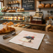 Custom Berry Dessert Illustration Paper Napkin Serviette