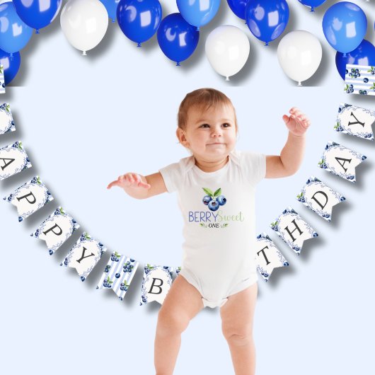 Custom Berry Sweet Birthday Baby Strampler