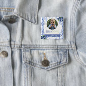 Custom  Berry Sweet Birthday photo Button (Beispiel)