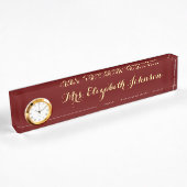 Custom Beruflich Elegante Script Teacher School Namensplakette