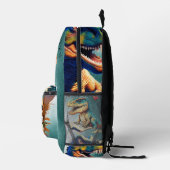 Custom Beruflich Illustration Dinosaurier Reptile Bedruckter Rucksack (Rechts)
