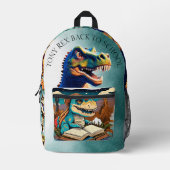 Custom Beruflich Illustration Dinosaurier Reptile Bedruckter Rucksack (Vorderseite)