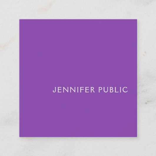 Custom Beruflich Modern Creative Class Cafè Lugano Quadratische Visitenkarte (Vorderseite)