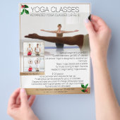 Custom beruflich Yoga Class Weihnachts-Flyer Flyer (Hand)
