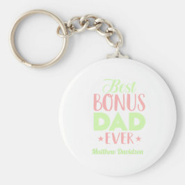 Custom Best Bonus Vater je Typografie Schlüsselanhänger