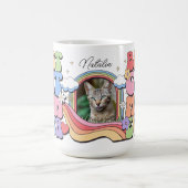 Custom Best Cat Mama je Personalisiert Coffee Tass Kaffeetasse (Mittel)