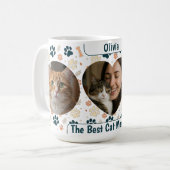 Custom Best Cat Mom Ever Coffee Mug – Personalized Kaffeetasse (Vorderseite Links)