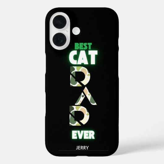 Custom Best Cat Vater Camouflage Case-Mate iPhone Hülle (Rückseite)