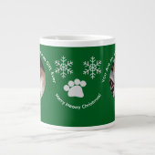 Custom Best Christmas Gift Cat Photo Specialty Mug Jumbo-Tasse (Vorderseite)