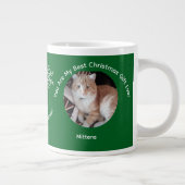 Custom Best Christmas Gift Cat Photo Specialty Mug Jumbo-Tasse (Rechts)