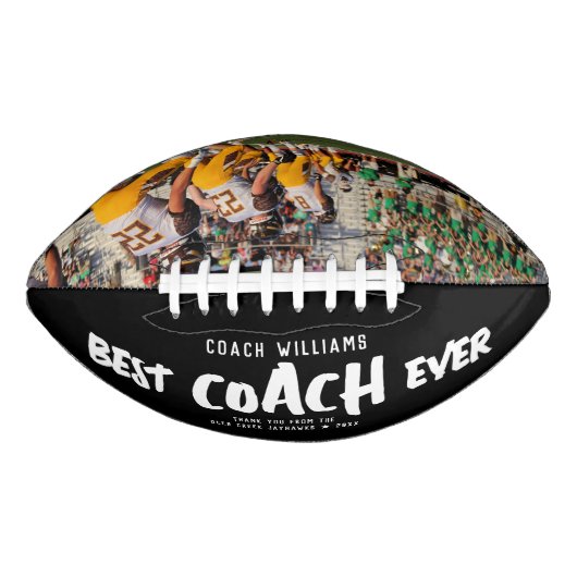 Custom BEST COACH EVENT Modernes Cool Dankeschön F Football (Vorderseite)