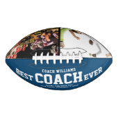 Custom BEST COACH JE Cool Danke 2 Fotos Football (Vorderseite)