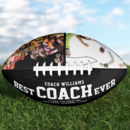 Custom BEST COACH JE Cool Danke 2 Fotos Football