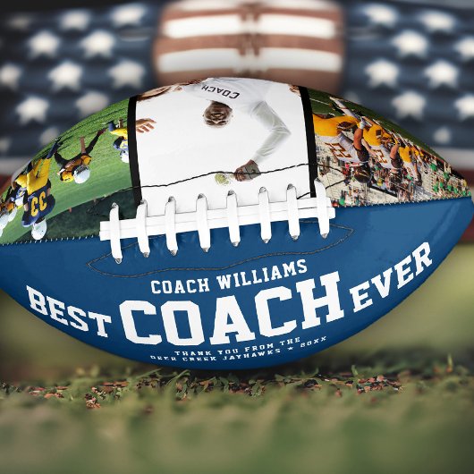 Custom BEST COACH JE Cool Danke 3 Fotos Football