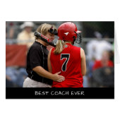 Custom Best Coach je Foto Vielen Dank (Vorderseite (Horizontal))