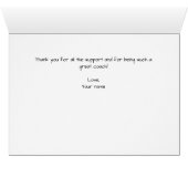 Custom Best Coach je Foto Vielen Dank (Innenansicht Horizontal (Unten))