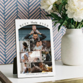 Custom Best Dad Ever Family Photo Collage Keepsake Fotoplatte