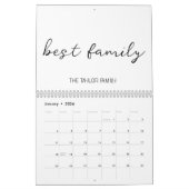 Custom Best Family Foto Collage Script 2024 Kalender (Jan 2026)