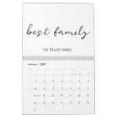 Custom Best Family Foto Collage Script 2024 Kalender (Jan 2027)