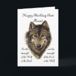 Custom Best Friend Birthday - Wolf und Pack Quote Karte<br><div class="desc">Für die Stärke des Wolfs ist das Pack und die Stärke des Packs ist der Wolf Wolf und Pack Zitat - Tiersammlung</div>