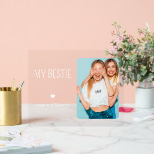 Custom Best Friend Foto BestieGeburtstag Freundsch Acrylschild