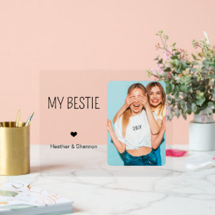 Custom Best Friend Foto BestieGeburtstag Freundsch Acrylschild