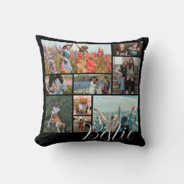 Custom Best Friend Foto Collage Geschenk für Besti Kissen