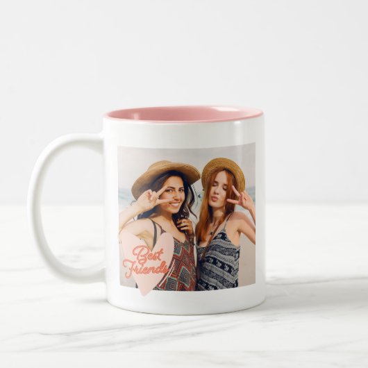 Custom Best Friend Foto Tasse (Links)