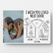 Custom Best Friend Geschenk ich wünschte, Sie lebe Fotoplatte (Vorderseite)