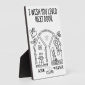 Custom Best Friend Geschenk ich wünschte, Sie lebe Fotoplatte (Seite)