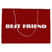 Custom "BEST FRIEND" Geschenktasche Große Geschenktüte (Rückseite)