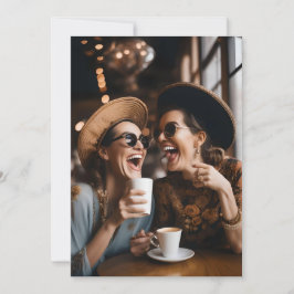 Custom Best Friend Miss You Lighghing Ladys Card Ankündigung