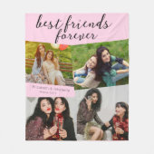Custom Best Friend Photo Gift for Your Bestie Fleecedecke (Vorderseite)