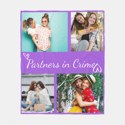 Custom Best Friend Photo Throw Keepsake Gift Fleecedecke (Vorderseite)