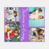 Custom Best Friend Photo Throw Keepsake Gift Fleecedecke (Vorderseite (Horizontal))